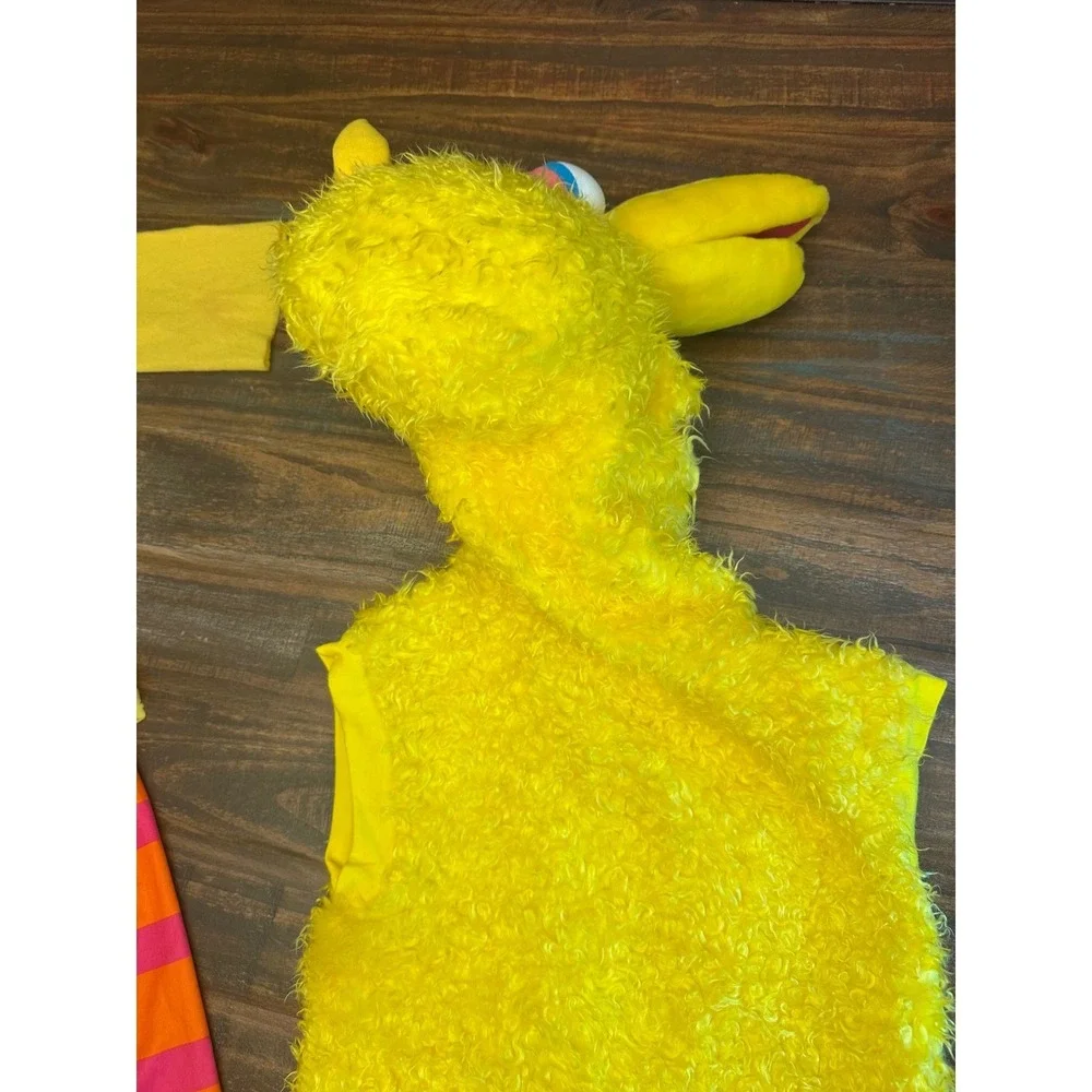 Vintage Sesame‎ Street Workshop Big Bird Costume Plush Hooded Pants Size 1-2